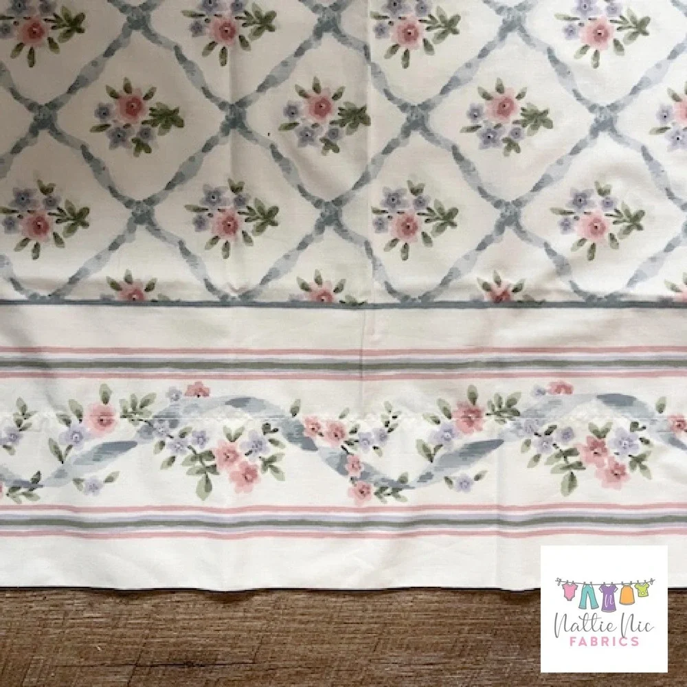 2 Vintage Standard Size pillowcases, Border print, JP‎ Stevens